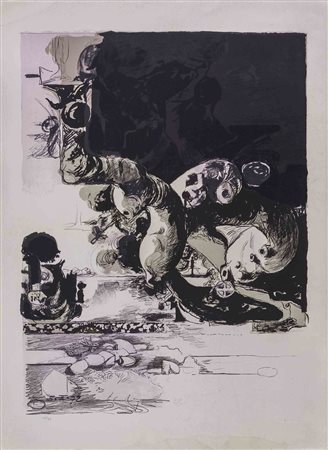 GRAHAM SUTHERLAND (1903 - 1980) Thorn structure 1972 Litografia, es. 45/75 76...