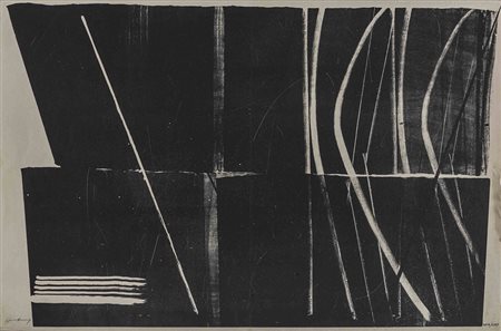 HANS HARTUNG (1904 - 1989) Senza titolo Litografia, es. XXIX/LXXV 48,8 x 74,2...