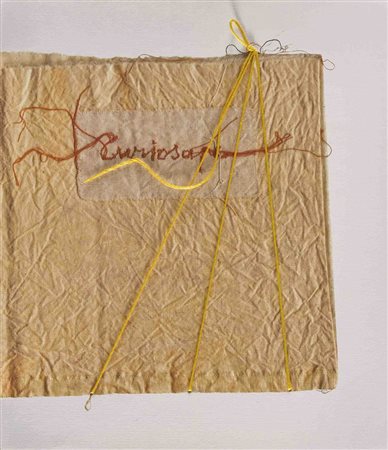 MARIA LAI (1919 - 2013) Curiosape 2002 Libro di fiaba illustrata con ricamo...