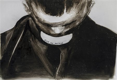 DOMENICO PICCOLO (1961) Under Siege #33 2011 Acrilico su acetato 21 x 30 cm...