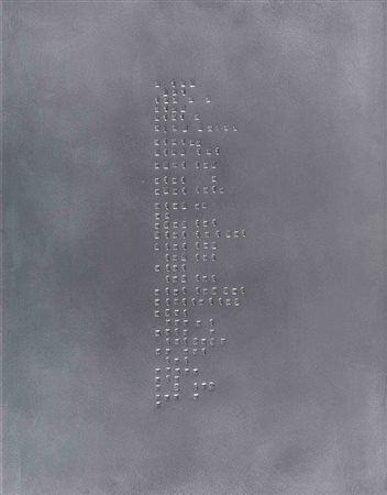 PIERRE POGGI (1954) Litanie 2003 Tecnica mista su tavola 80 x 60 cm Firma,...