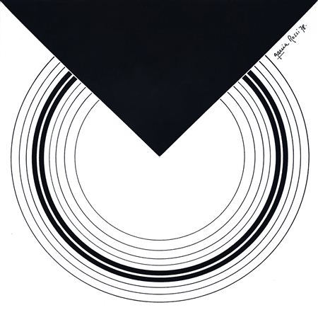 Horacio Garcia Rossi, Senza titolo, 1978 Inchiostro su cartoncino, 21,8x21,8...