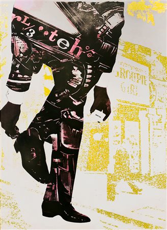 Gianni Bertini, Untitled, 1970/1072 Serigrafia su lamiera specchiata...