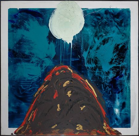 Mario Schifano, Senza titolo, 1993 Smalto e acrilico su tela, 94x94 cm Firma...