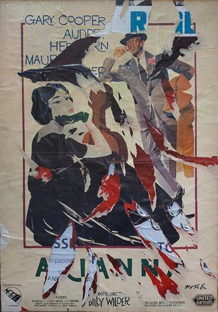 Mimmo Rotella, Arianna, 2003 Decollage su tela, 99,8x68,2 cm Firma in basso a...