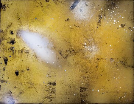 Gino De Dominicis, Pluriverso, anni '80 Tecnica mista foglia d'oro e acrilico...