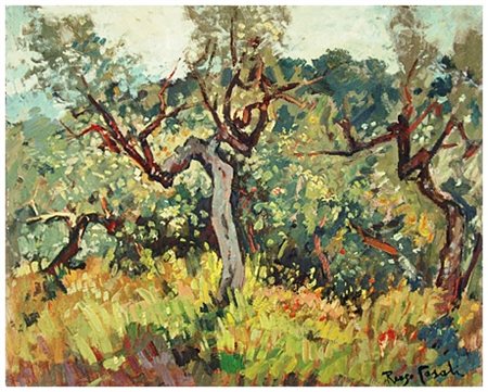 RENZO CASALI Livorno 1898 – Livorno 1977 Senza titolo 1969 Olio su faesite 40...