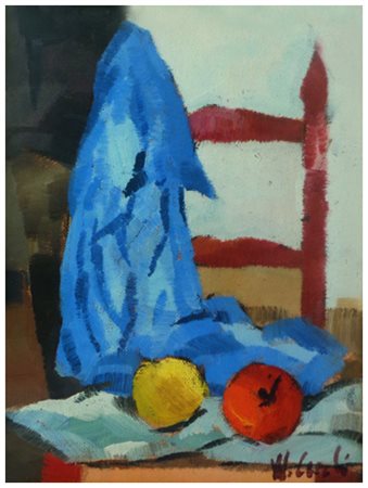 WALTER CECCHI Firenze 1928 – Livorno 2005 Senza titolo Olio su cartone telato...