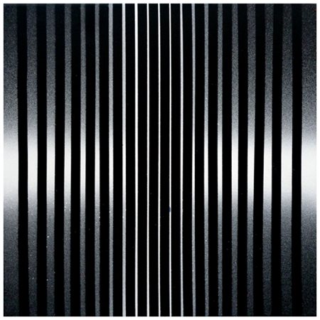 ENNIO FINZI Venezia 1931 Luce vibrazione 1971-2018 Olio su tela 30 x 30. Sul...