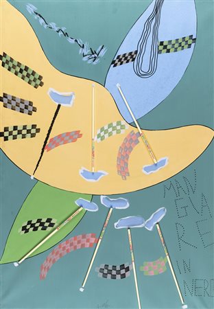 Sergio Dangelo 1932 Mangiare in nero - 1963 tecnica Tecnica mista e collage...