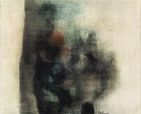 Luciano Gaspari 1913 - 2007 Composizione - anni ’60 tecnica Olio su tela...