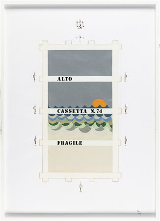 Guglielmo Achille Cavellini 1914 - 1990 Senza titolo - 1969 tecnica Grafite e...