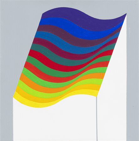 Julio Le Parc 1928 Volume virtuel 40 - 1974 tecnica Acrilico su tela...