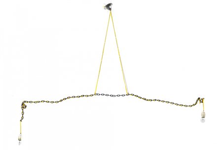 Franz West 1947 - 2012 Senza titolo (Hanging Lamp) tecnica Scultura in ferro,...