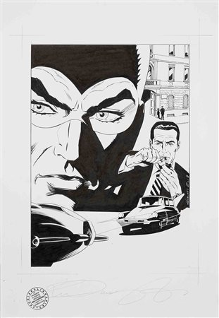 RICCARDO NUNZIATI (1974) Diabolik e Ginko 2019 Matita e china su carta...