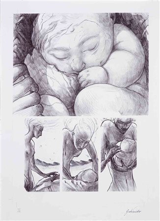 GIADA TONELLO (1994) Le terre dei giganti invisibili, tavola 120 2018 Matita...