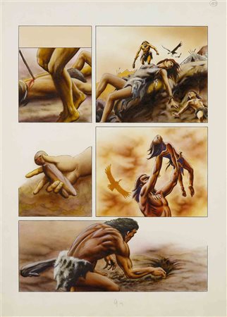 MARCO TORRICELLI (1957) Zodiaco Tecnica mista su carta 40 x 28 cm Titolo al...