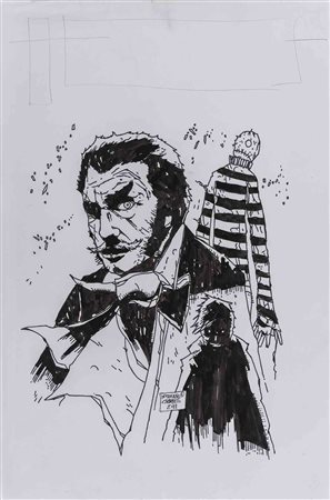 STEFANO CARDOSELLI (1971) Vincent Price 2011 Matita e china su carta 43,4 x...