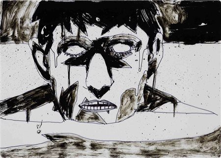 AKAB (1976) Fango 2018 Tecnica mista su acetato 21 x 29,5 cm Illustrazione...