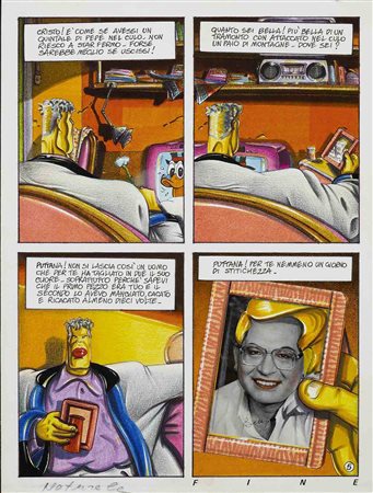 MAURO CICARE' (1957) Ramiro, pag. 5 1986 Tecnica mista su carta 29 x 22 cm...