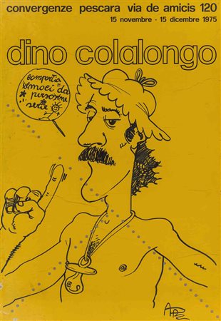 ANDREA PAZIENZA (1956 - 1988) Visca 1975 Tecnica mista su carta applicata su...