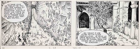 MILO MANARA (1945) H.P. e Giuseppe Bergman 1978 Matita e china su carta 16,5...