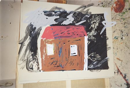 Mario Schifano Homs 1934 – Roma 1998 Fotografia tecnica mista Polaroid cm...