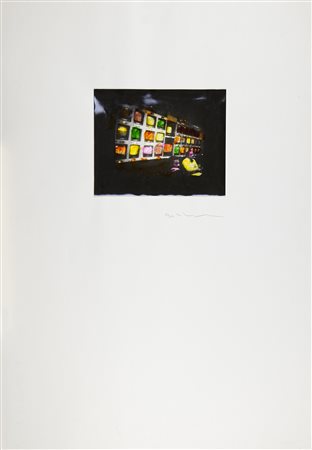 Mario Schifano Homs 1934 – Roma 1998 Smalto su carta cm 100x70 firmata al...