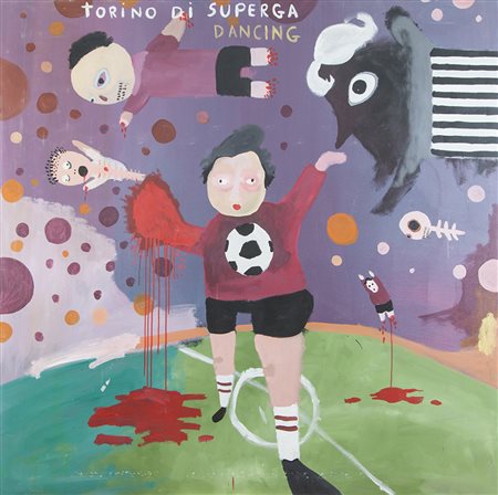 LABORATORIO SACCARDI "Torino Superga Dancing" anno 2009 olio su tela cm...