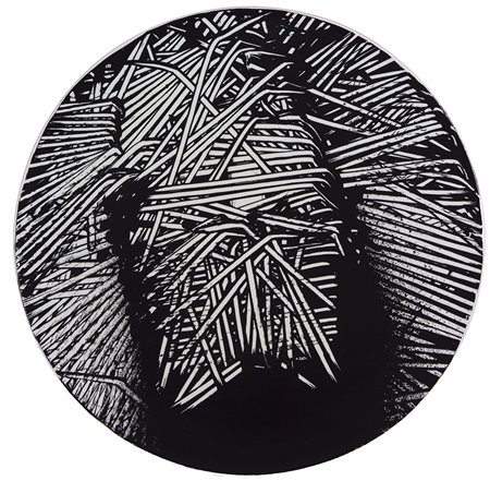 Emilio Scanavino Genova 1922 – Milano 1986 piatto in ceramica serigrafia su...