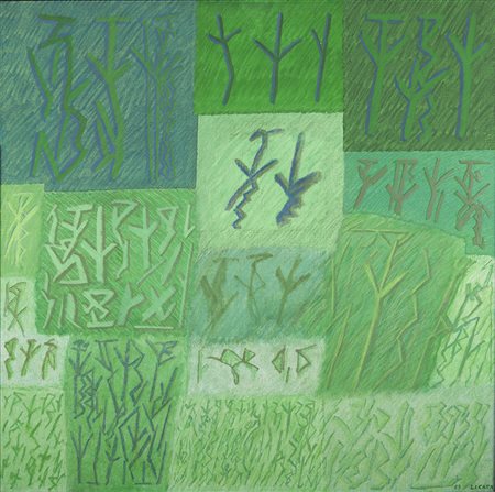 Riccardo Licata Torino 1929 – Venezia 2014 "Pittura n. 1" acrilico su tela...