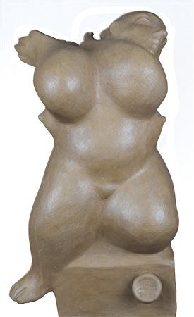 Michele Gregorio Bari 1939 "Odalisca" scultura in terracotta esemplare unico...