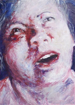 Fernando Spano Veglie 1965 olio su tela anno 2008 cm 35x25 al retro: firma e...