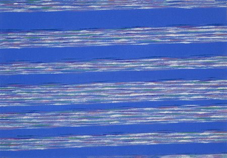 Piero Dorazio Roma 1927 – Perugia 2005 "Nesos II" olio su tela anno 1981 cm...