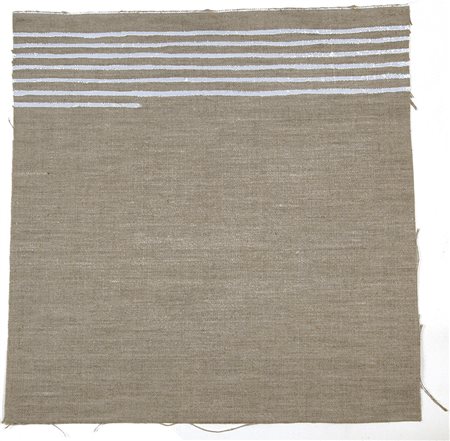 Giorgio Griffa Torino 1936 "Orizzontale" acrilico su canvas anno 1974 cm...