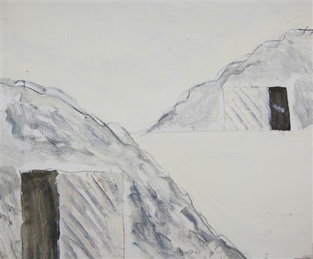 Livio Marzot Olona 1934 "Paesaggio" olio su tela anno 1961 cm 50x60 Firmato e...