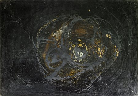 BAJ ENRICO (1924 - 2003) Pittura. 1953. Olio e smalto su tela. Cm 70,00 x...