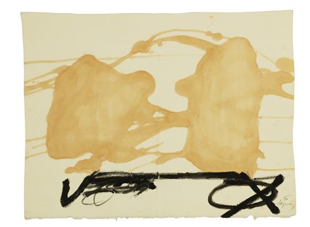 TAPIES ANTONI (1923 - 2012) Esbos. 1980. Tecnica mista su carta. Cm 28,50 x...
