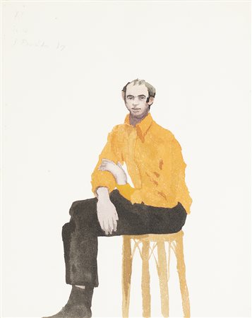 PROCKTOR PATRICK (1936 - 2003) Anthony page. 1967. Acquarello su carta. Cm...