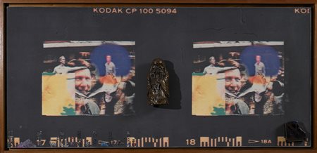 PAIK NAM JUNE (1932 - 2006) Senza titolo. Tecnica mista su tavola. Cm 182,00...