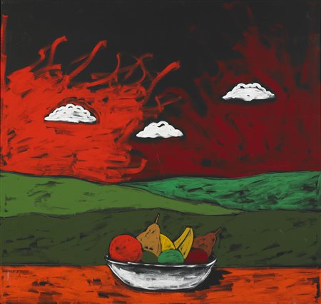 FESTA TANO (1938 - 1988) Natura morta. 1983. Acrilici su tela . Cm 95,00 x...