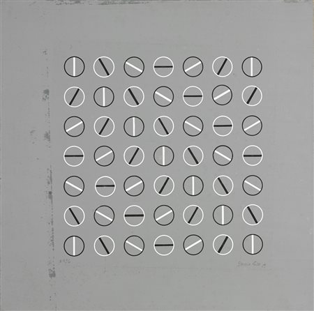 ROSSI HORACIO GARCIA (n. 1929) Senza titolo. 1959. Tecnica mista su cartone....