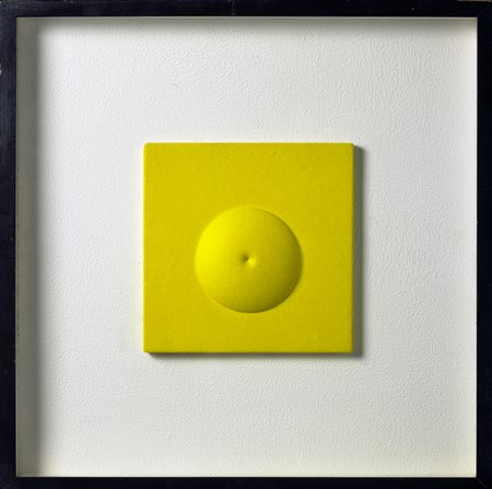 BONALUMI AGOSTINO (1935 - 2013) Giallo. Acrilico su tela estroflessa. Cm...
