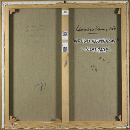 VERNA CLAUDIO (n. 1937) Invisibili illuminazioni. 2007. Acrilici su tela . Cm...