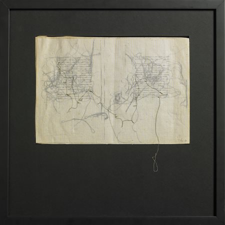 LAI MARIA (1919 - 2013) Senza titolo. 1979. Tecnica mista su tela. Cm 31,60 x...