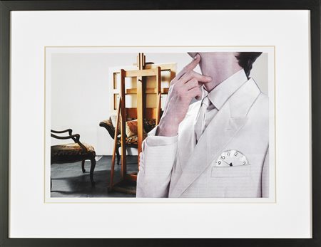 PAOLINI GIULIO (n. 1940) Studio per sala d'attesa.The age of elegance....