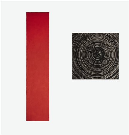 BAGNOLI MARCO (n. 1949) Dittico. . 1986. Tecnica mista su tela. . L'opera è...