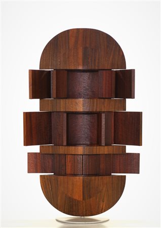 RIVADOSSI GIUSEPPE (n. 1935) Immagine d'inverno. 1973. Legno di Paduk. Cm...
