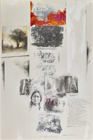 LIBERATI ANGELO (n. 1946) The end of American dream. 2002. Tecnica mista su...