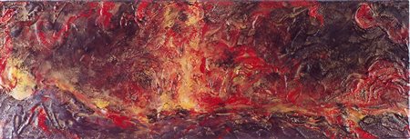 Mariella Bogliacino VULCANO b Tecniche mista su tela cm 40x120